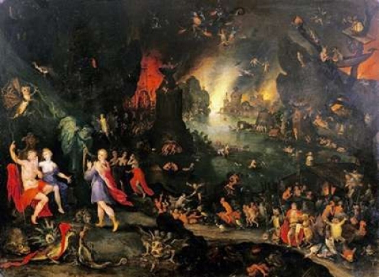 Orpheus Playing To Pluto and Persephone In The Underworld Poster Print by Jan Brueghel the Younger - Item # VARPDX264629